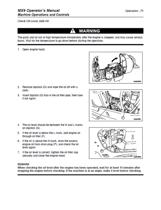 Manual del Operador Excavadora Ditch Witch MX9