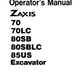 Manual del Operador Excavadora Hitachi ZAXIS series 70 y 80