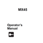 Manual del Operador Excavadora Komatsu MX45