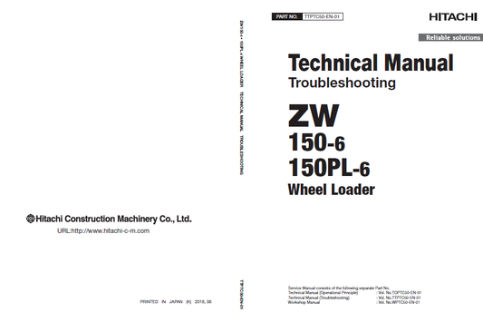 Manuales Técnicos Cargador Hitachi ZW150-6 ZW150PL-6