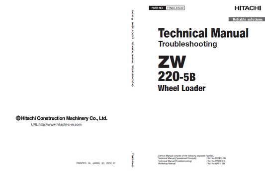 Manuales Técnicos Cargador Hitachi ZW220-5B