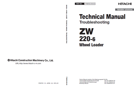 Manuales Técnicos Cargador Hitachi ZW220-6