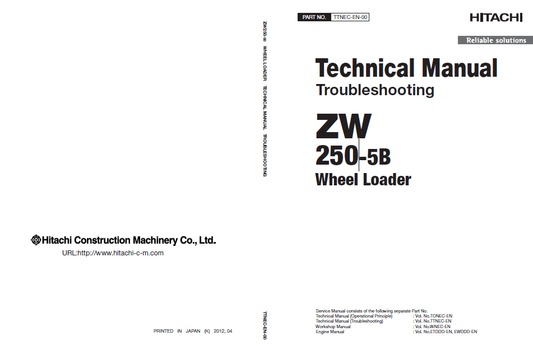 Manuales Técnicos Cargador Hitachi ZW250-5B