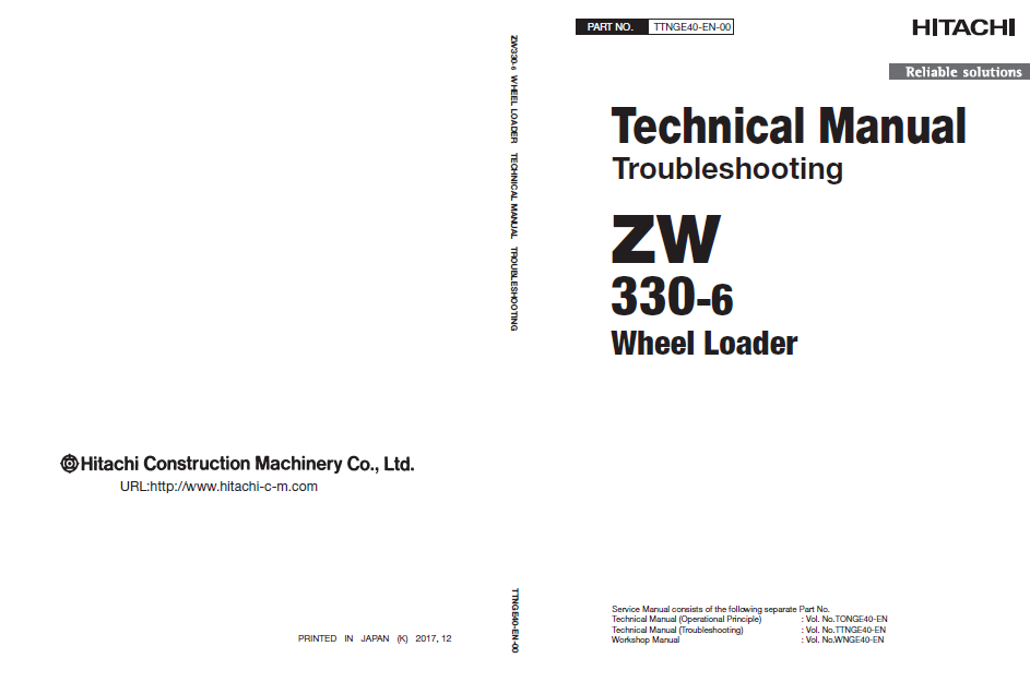 Manuales Técnicos Cargador Hitachi ZW330-6
