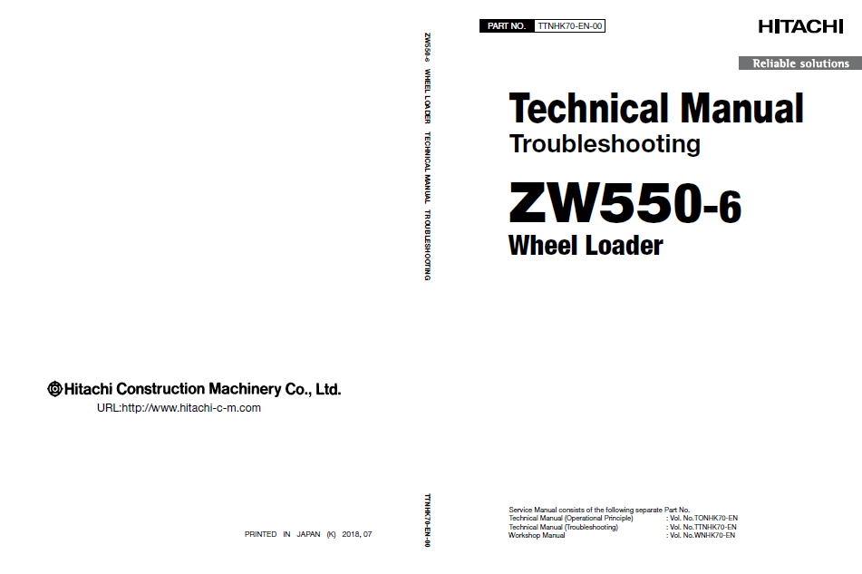 Manuales Técnicos Cargador Hitachi ZW550-6