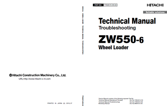 Manuales Técnicos Cargador Hitachi ZW550-6