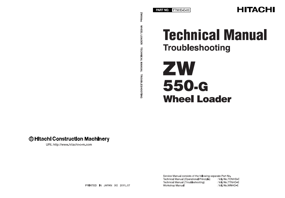Manuales Técnicos Cargador Hitachi ZW550-G