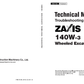 Manuales Técnicos Excavadora Hitachi ZX140W-3