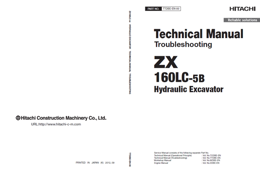 Manuales Técnicos Excavadora Hitachi ZX160LC-5B