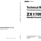 Manuales Técnicos Excavadora Hitachi ZX170W-5A