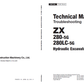 Manuales Técnicos Excavadora Hitachi ZX280-5G, ZX280LC-5G