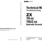 Manuales Técnicos Excavadora Hitachi ZX70-5G, ZX70LC-5G