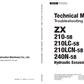 Manuales Técnicos Excavadoras Hitachi Serie ZX210-5B y ZX240N-5B