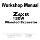 Manual de Taller Excavadora Hitachi Zaxis 130W