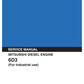 Manual de Reparación Motor Diesel Mitsubishi - Kobelco 6D3