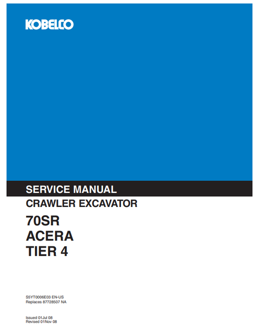 Servicio de Reparación Excavadora Compacta 70SR  Tier 4