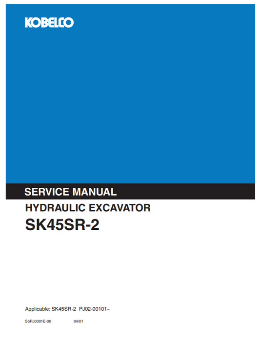 Servicio de Reparación Excavadora Kobelco SK45SR-2