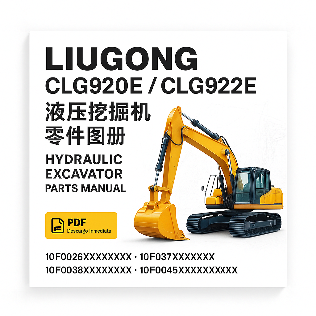 Manual de Partes LiuGong CLG920E / CLG922E