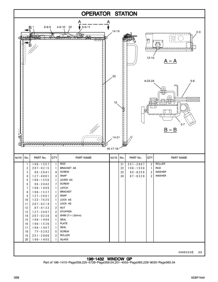 CATALOGO DE PARTES EXCAVADORA 314C cr KHB1 / 6LK25804