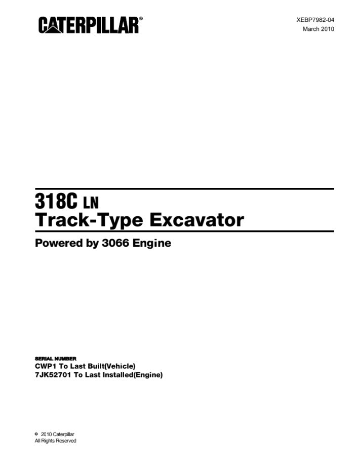 CATALOGO DE PARTES EXCAVADORA 320C u APA1-99999 / ALX1-99999 / 7JK38735-UP