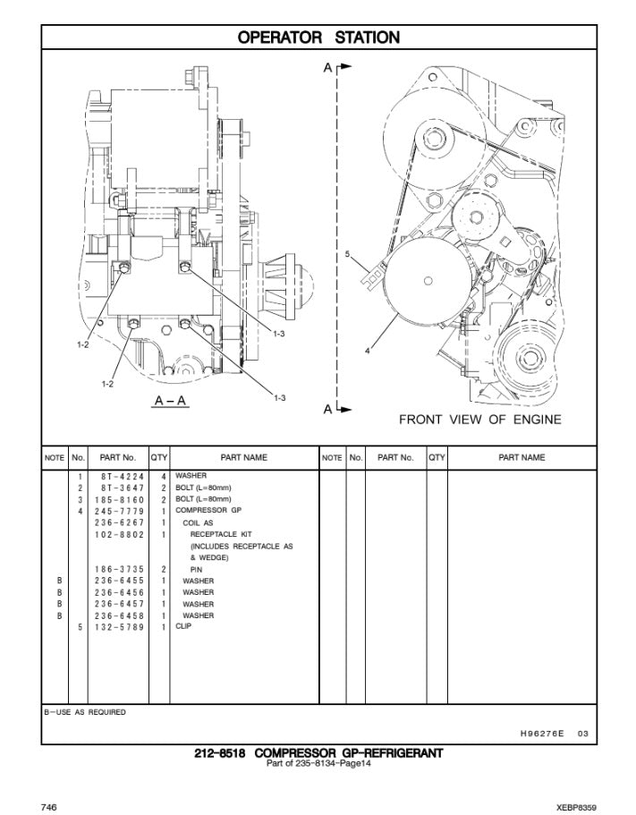 CATALOGO DE PARTES EXCAVADORA 324D-324D L AWN/ ECH/ BYE