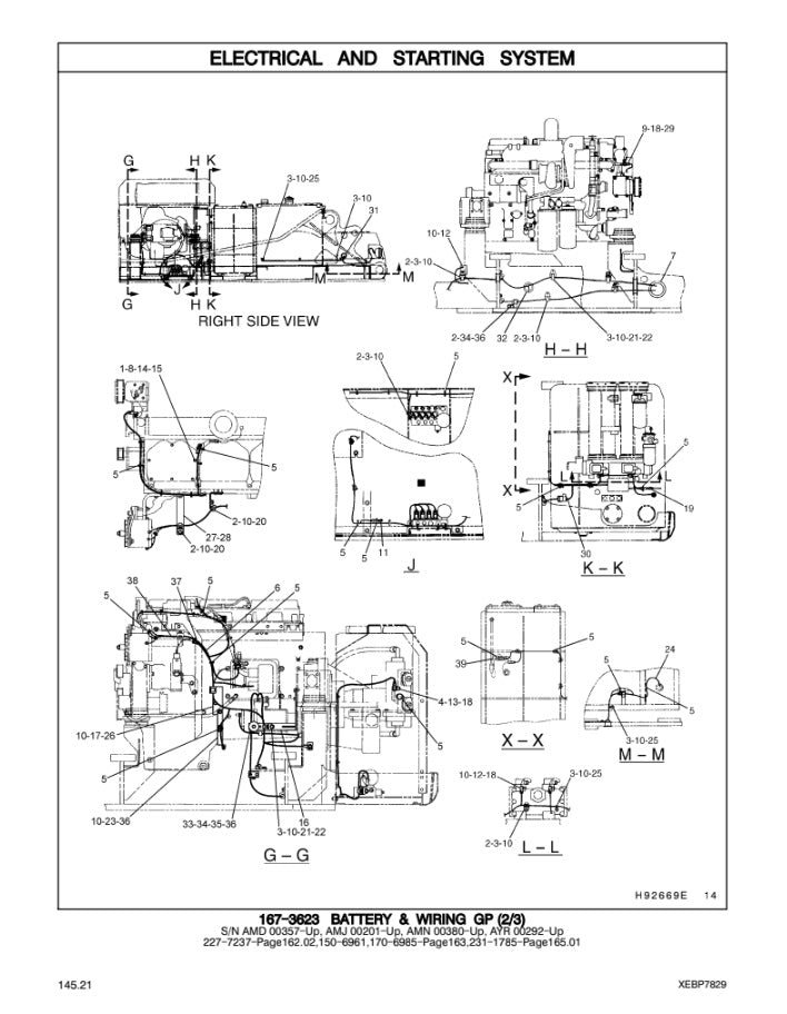 CATALOGO DE PARTES EXCAVADORA 345B 345BL SERIES 2 AMD1 / AMJ1 / AMN1 / AYR1