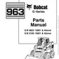 Manual de Partes Minicargador Bobcat 963 Serie G