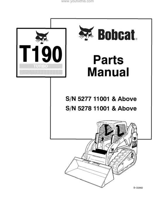 Manual de Partes Minicargador Bobcat T190 Turbo