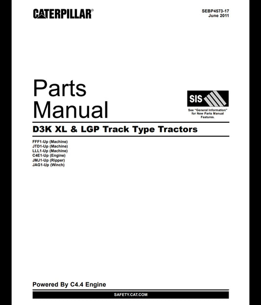 manual de partes caterpillar D3k *XL & LGP
