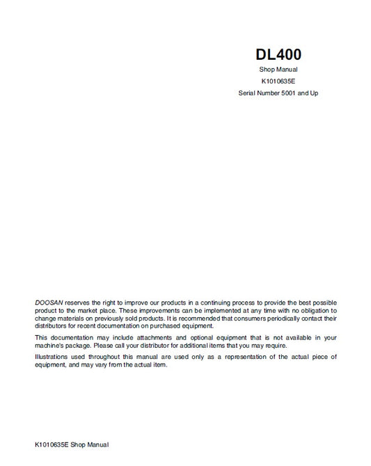 MANUAL DE OPERACIONES CARGADOR FRONTAL DL400