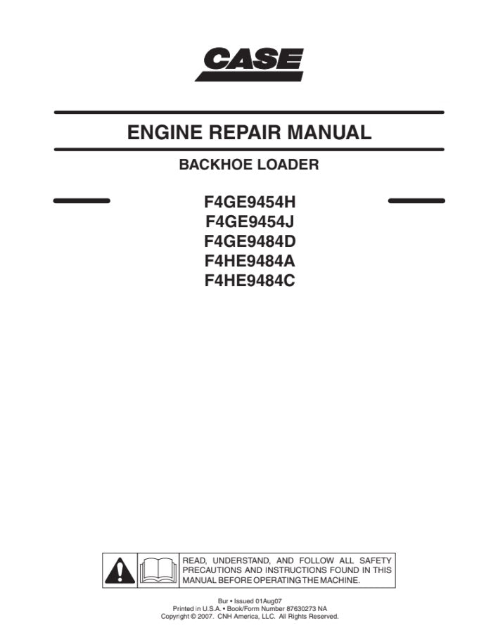 MANUAL DE REPARACIÓN MOTOR F4GE9454H F4GE9454J F4GE9484D F4HE9484A F4HE9484C