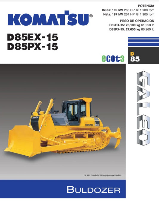 MANUAL DE SERVCIOS BULLDOZER D85EX-15 D85PX-15