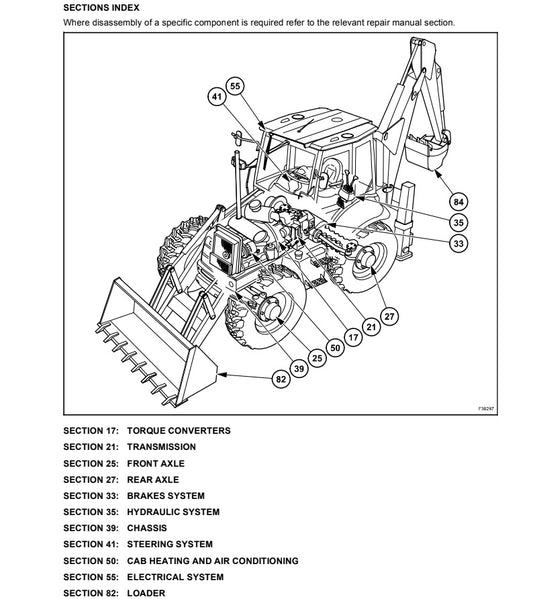 MANUAL DE SERVICIOS RETROEXCAVADORA NEW HOLLAND B110-B115