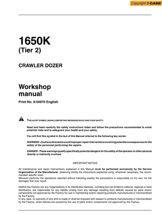 MANUAL DE SERVICIOS BULLDOZER 1650K TIER 2