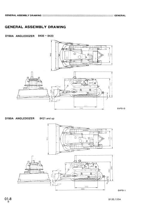 MANUAL DE SERVICIOS BULLDOZER D150A-1 D155A-1