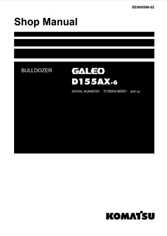 Manual de Taller Bulldozer Komatsu D155AX-6 Japan