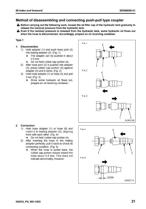 MANUAL DE SERVICIOS BULLDOZER D65EX-15E0 D65PX-15 E0 D65WX-15E0