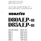 MANUAL DE SERVICIOS BULLDOZER D80A,A,E,P-18 D85A,E,P-18