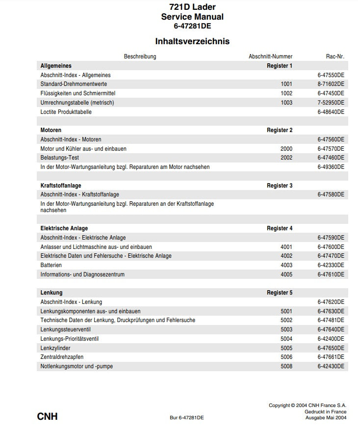 MANUAL DE SERVICIOS CAGADOR FRONTAL 721D
