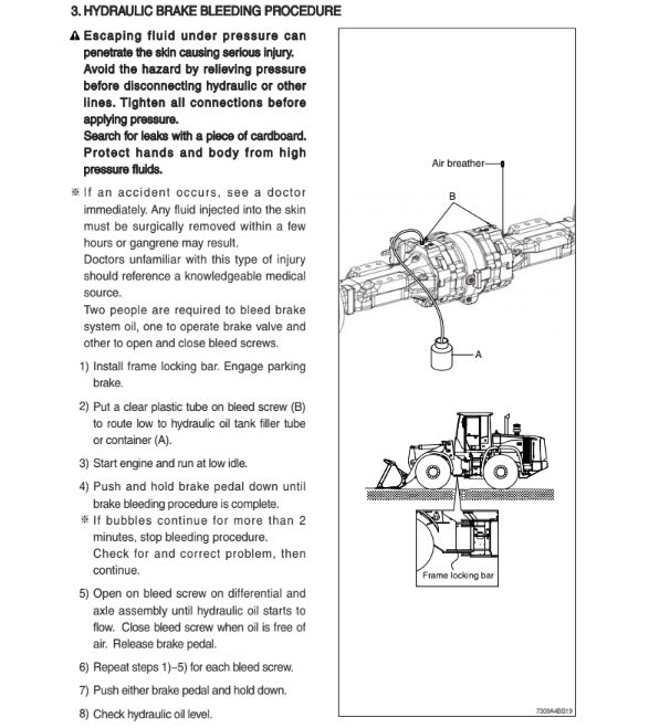 Manual de Servicios Cargador Frontal Hyundai  HL730-9A