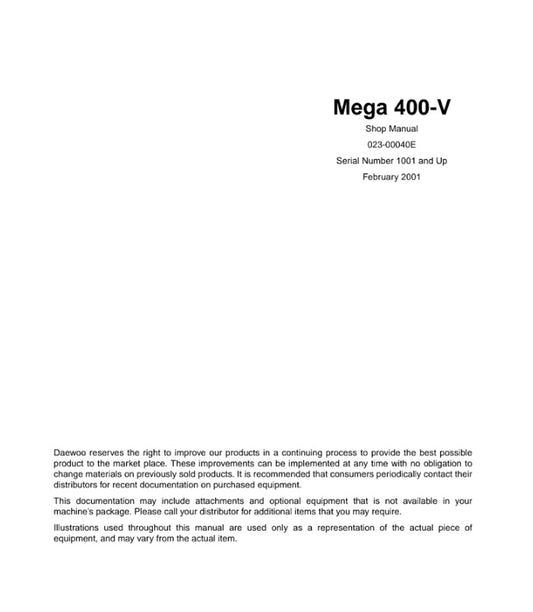 MANUAL DE SERVICIOS CARGADOR FRONAL M400-V