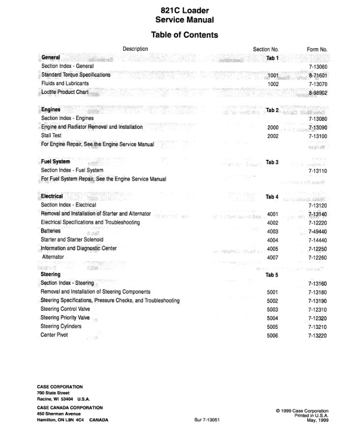 MANUAL DE SERVICIOS CARGADOR FRONTAL 821C