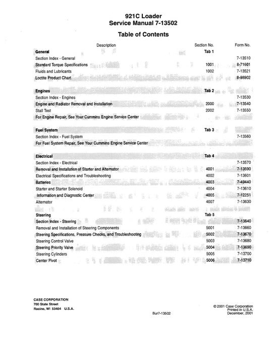 MANUAL DE SERVICIOS CARGADOR FRONTAL 921C