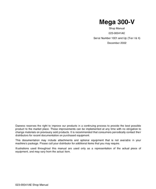 MANUAL DE SERVICIOS CARGADOR FRONTAL M300-V