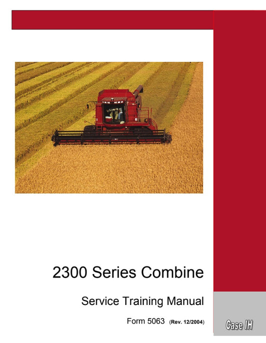 MANUAL DE SERVICIOS COSECHADORA 2300 SERIES COMBINE