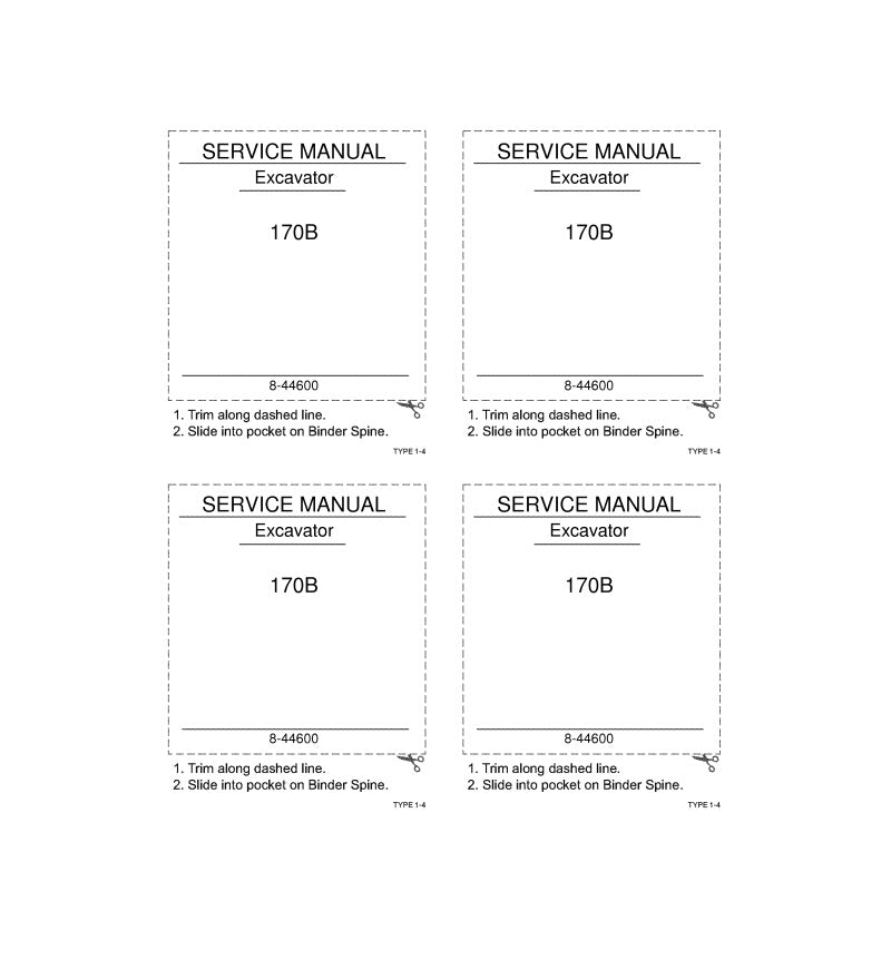 MANUAL DE SERVICIOS EXCAVADORA 170B