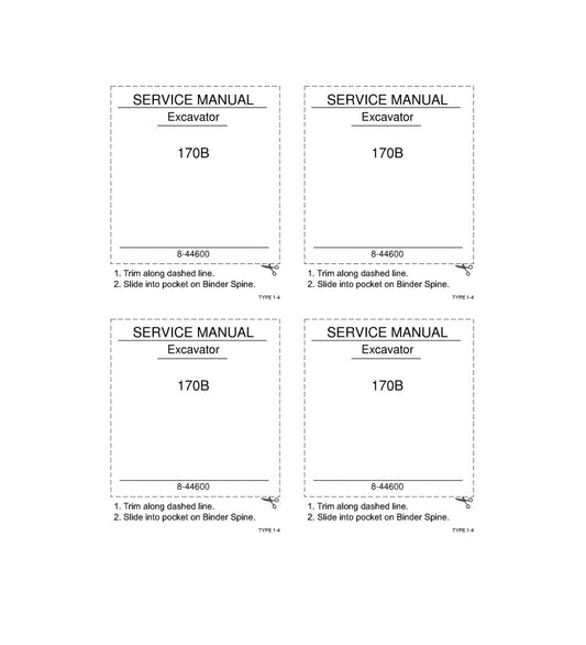 MANUAL DE SERVICIOS EXCAVADORA 170B
