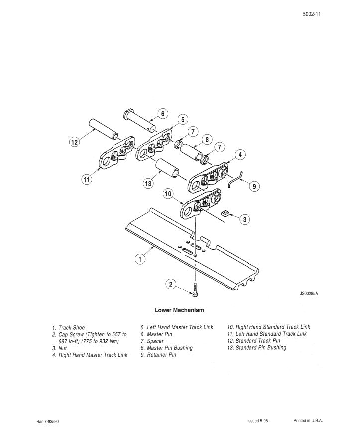 MANUAL DE SERVICIOS EXCAVADORA 9020B