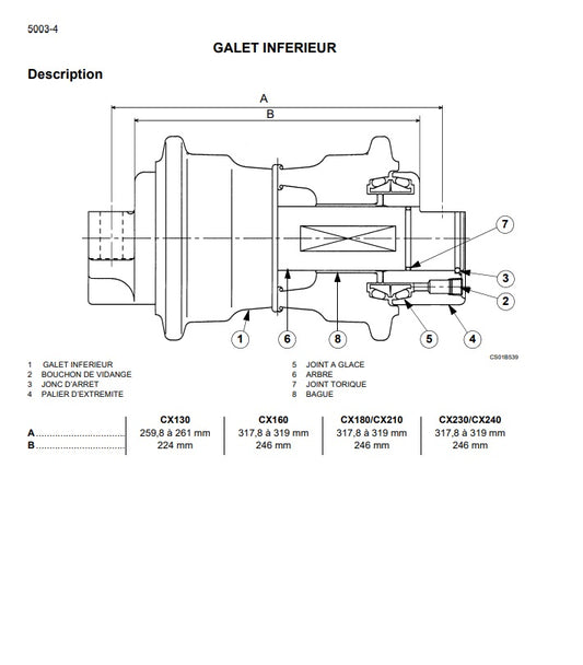 MANUAL DE SERVICIOS EXCAVADORA  CX130