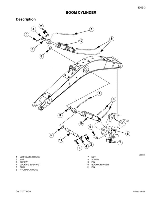 MANUAL DE SERVICIOS EXCAVADORA CX180